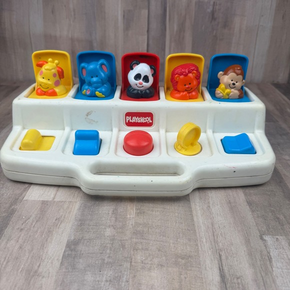 Vintage‎ 1985 Playskool Poppin Pals 5 Animals - Picture 1 of 5